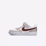 Nike Court Borough Recraft HF PS [FZ4522-100] 中童 運動休閒鞋 白 深紅