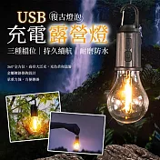 復古燈泡造型USB充電露營燈