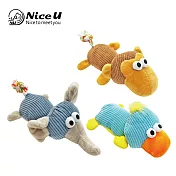 【NiceU毛樂趣】大眼動物發聲啃咬寵物玩具(三個一組)