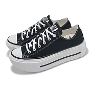 Converse 休閒鞋 All Star Lift Double Stack 男鞋 女鞋 黑白 厚底增高 情侶鞋 A15490C
