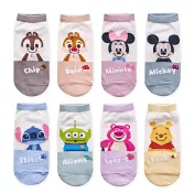 【ONEDER 旺達棉品】迪士尼雙色系列直版襪 奇奇蒂蒂短襪 台灣製女襪童襪- 奇奇 (15-22) CD-A523