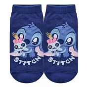 【ONEDER 旺達棉品】迪士尼史迪奇直版襪 Disney Stitch 短襪 台灣製女襪童襪- (15-22) LH-A514