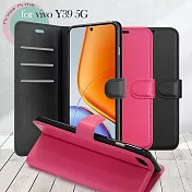 Dapad for VIVO Y39 5G 百搭時代多卡式夾層皮套 黑色