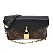 Louis Vuitton Padlock on Strap Monogram帆布信封包  (卡其)