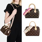 Louis Vuitton Speedy Bandouliere20帆布手提/斜背波士頓包 (黑色)
