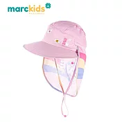 【MARCUS＆MARCUS】Marckids2合1兒童抗UV遮頸防曬帽-花漾