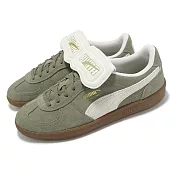Puma 休閒鞋 Palermo Premium Suede 男鞋 女鞋 綠 米白 翻鞋舌 麂皮 德訓鞋 40235002