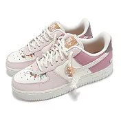 Nike 休閒鞋 Wmns Air Force 1 07 LX 女鞋 粉紅 蘑菇 刺繡 AF1 IB8874-111