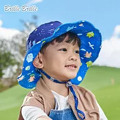 【Brille Brille】UPF50+兒童物理防曬鬆緊版雙面防曬帽 - 2款可選 星寶/外星人怪獸