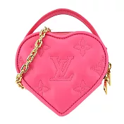 Louis Vuitton Pop My Heart 絎縫小牛皮鏈帶手提/斜背包 (粉色)