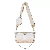 Louis Vuitton multi pochette accessoires漸層混合式斜背袋 (粉色)