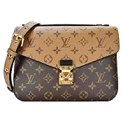Louis Vuitton Pochette Metis  Reverse帆布郵差包 (棕色)