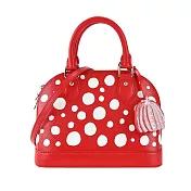 Louis Vuitton LV x YK Alma Infinity Dots 圓點印花牛皮手提/肩揹包 (紅色)