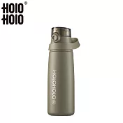 【HOLOHOLO】PILATES GO 大容量雙飲吸管保溫杯(小) 600ml 綠色