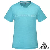 【ATUNAS 歐都納】男款款循環ATUNAS-TEX吸濕排汗短袖T恤/大尺碼A2TS2530MC- M 藍綠