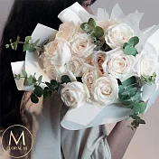 【Floral M】伊莉莎白玫瑰鮮花花束