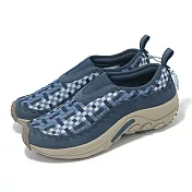 Merrell 休閒鞋 Jungle Moc EVO Woven SE 1TRL 男鞋 藍 編織 麂皮 懶人鞋 ML006939