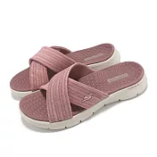 Skechers 拖鞋 Go Walk Flex Sandal 女鞋 粉 針織 緩衝 輕量 涼拖鞋 141420MVE