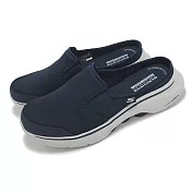 Skechers 懶人鞋 Go Walk 7-Cabrio 2 男鞋 藍 緩衝 輕量 休閒鞋 穆勒鞋 216645NVGY