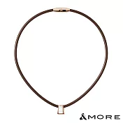 &MORE愛迪莫 Star 恆星項鍊 M  玫金+咖啡