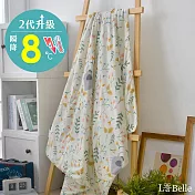 義大利La Belle《春日恐龍花園》超COOL超涼感兒童蠶絲蛋白抗菌涼被(100*120CM)