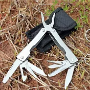 E.City_輕巧多功能折疊不鏽鋼鉗子 (不帶燈) 銀