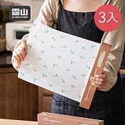 【日本霜山】印花風耐高溫防油防黏烘焙紙/料理紙(8M)-3入組- 風信子