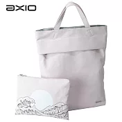 【AXIO】KISS 3WAY 多功能三用子母浮世繪帆布包(AK-453) 亮桃粉