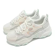 Skechers 休閒鞋 D Lites 5.0 女鞋 米白 橘 綠 緩衝 拼接 老爹鞋 150521NTMT