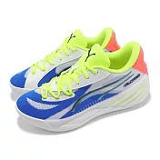 Puma 籃球鞋 All-Pro Nitro 男鞋 白 藍 螢光綠 氮氣中底 緩衝 支撐 運動鞋 31125901 25cm WHITE/BLUE