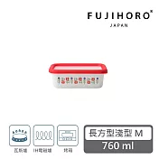 【FUJIHORO 富士琺瑯】官方直營 MYSA北歐花田-琺瑯烘焙保鮮盒(附蓋) M-760ml(淺型)