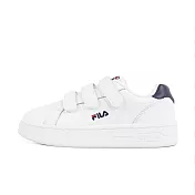 Fila Court Deluxe [4-C302X-123] 女 運動休閒鞋 舒適 厚底 魔鬼氈 白 深藍