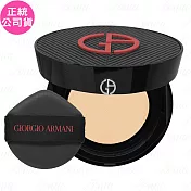 GIORGIO ARMANI 超持妝絲絨水慕斯無瑕氣墊粉餅(粉蕊)(14g)+超持妝絲絨水慕斯無瑕氣墊粉盒(公司貨) #2