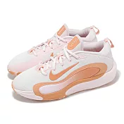 Nike 籃球鞋 IsoFly GS 大童 女鞋 粉橘 白 緩震 運動鞋 FN4384-601