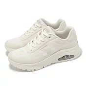 Skechers 休閒鞋 UNO Flex-Spring On Air 女鞋 米白 氣墊 緩衝 177794OFWT