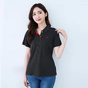 【遊遍天下】MIT台灣製女款環保紗抗UV吸濕排汗速乾機能短袖POLO衫 (GS1022) M 深灰