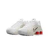 Nike Shox R4 White Phantom Picante Red 紅白 GS CW2626-102 22.5cm 紅白