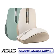 ASUS 華碩 SmartO Mouse MD200 Silent Plus 無線滑鼠 燕麥奶