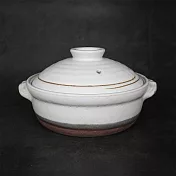 福介商店 日本土鍋 萬古燒 粉引 6號IH土鍋