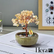 【Hera赫拉】手工水晶樹聚寶盆擺飾 H114042302 黃水晶