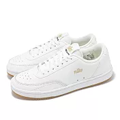 Nike 休閒鞋 Wmns Court Vintage PRM 女鞋 白 金 小白鞋 膠底 復古 CW1067-104