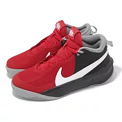 Nike 籃球鞋 Team Hustle D 10 GS 大童 女鞋 黑 紅 支撐 包覆 運動鞋  CW6735-607