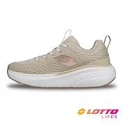 【LOTTO 義大利】女 寬楦 ONDA 美型健走鞋- 23cm 卡其