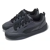 Puma 休閒鞋 Park Lifestyle 男鞋 黑 灰 復古 厚鞋舌 板鞋 39508408