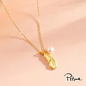【Prisme Gold】天使羽毛珍珠黃金項鍊