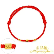 【金品坊】黃金手鍊古法富魚手繩