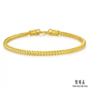 【點睛品】雙層編織 黃金手鍊_計價黃金(17cm)