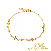 【金品坊】黃金手鍊星辰十字手鍊