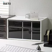 【日本ISETO】日製桌上分類抽屜收納盒-L- 白色