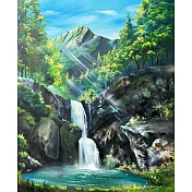 【玲廊滿藝】曾啟文-靜謐之泉50x40cm